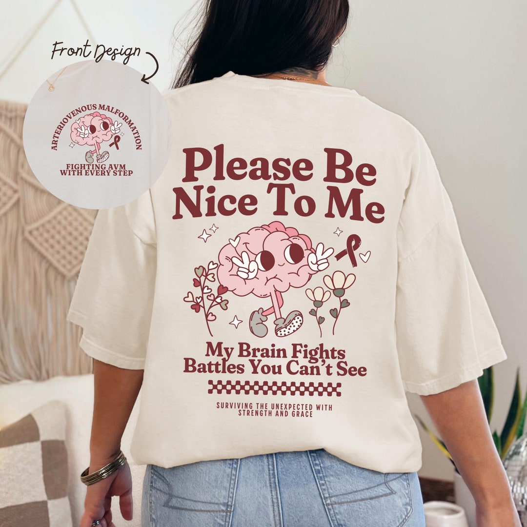 AVM Survivor Shirt Arteriovenous Malformation Awareness Brain Condition ...