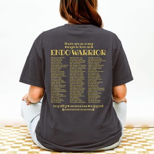 Ways To Love An Endo Warrior Shirt Endometriose Awareness Tshirt Endometriose Merch Shirt Niet alleen menstruatiepijn Endometriose geschenken Graphite