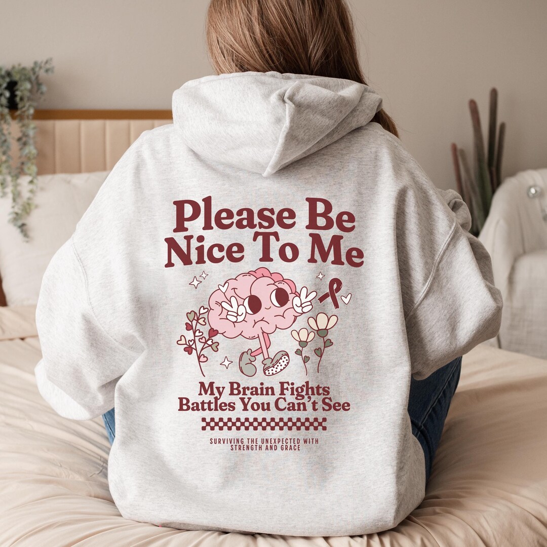 AVM Survivor Hoodie Arteriovenous Malformation Awareness Brain ...