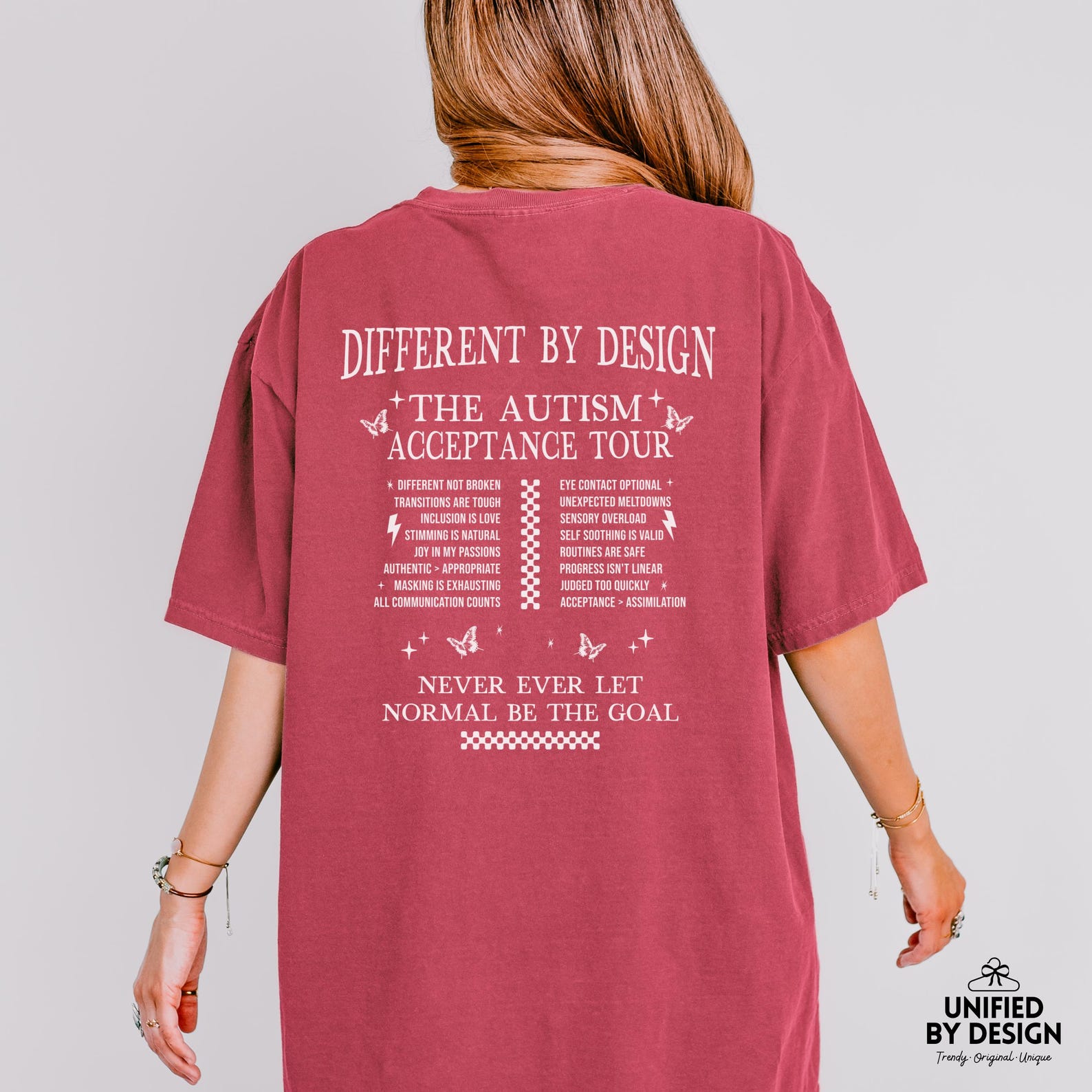 Autism Acceptance Tour Shirt Different by Design Autism Awareness ...