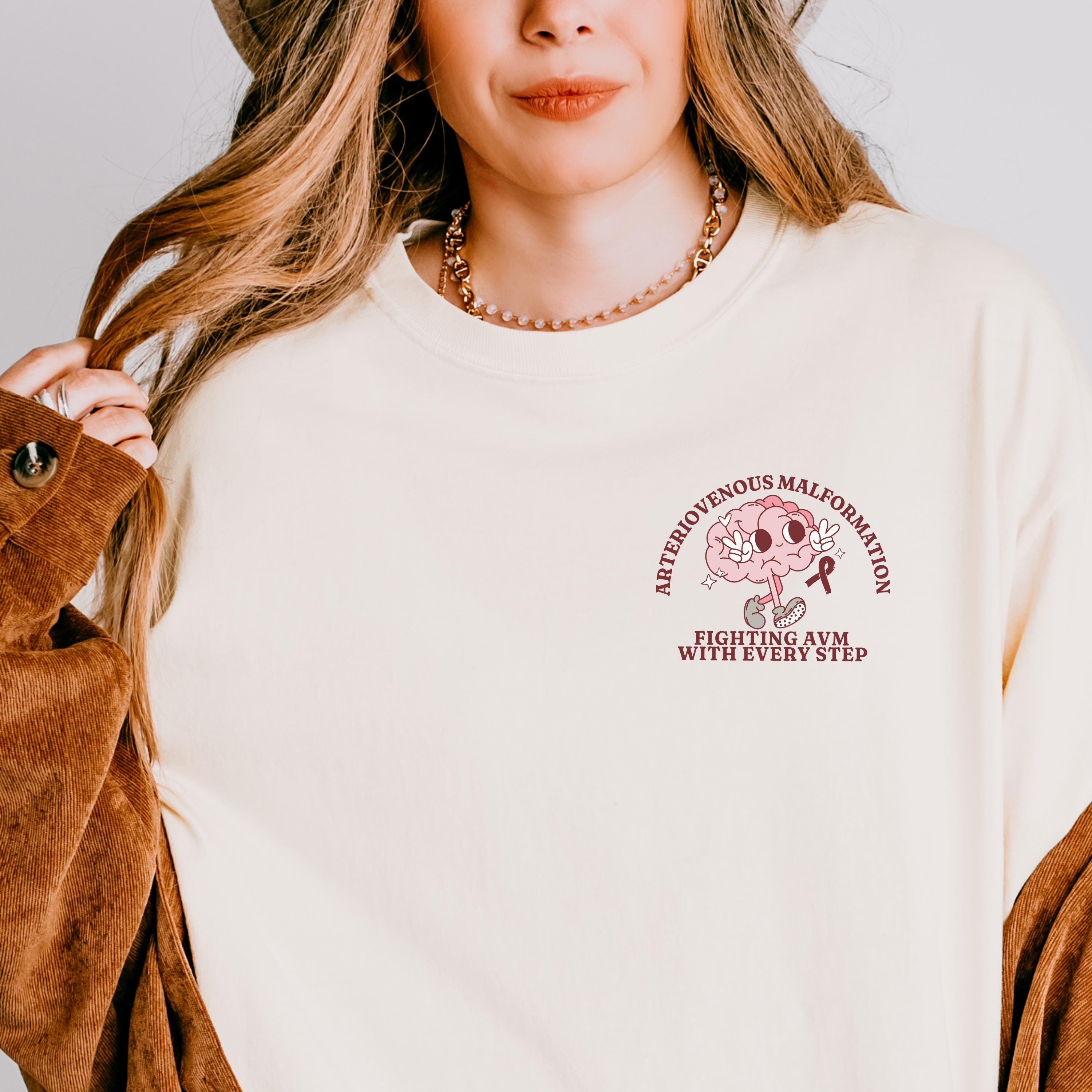 AVM Survivor Shirt Arteriovenous Malformation Awareness Brain Condition ...