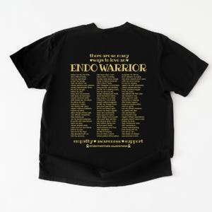 Ways To Love An Endo Warrior Shirt Endometriose Awareness Tshirt Endometriose Merch Shirt Niet alleen menstruatiepijn Endometriose geschenken Black