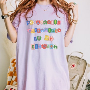 Persönlich Opfer von meinem Magen Shirt mein Bauch tut weh T-Shirt Bauch Schmerzen Überlebenden IBS Laktose Intolerante Gluten freie Bauch Fragen Bauch tut weh