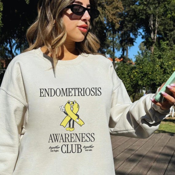 Felpa con cappuccio Endometriosis Awareness Club Maglione Endo