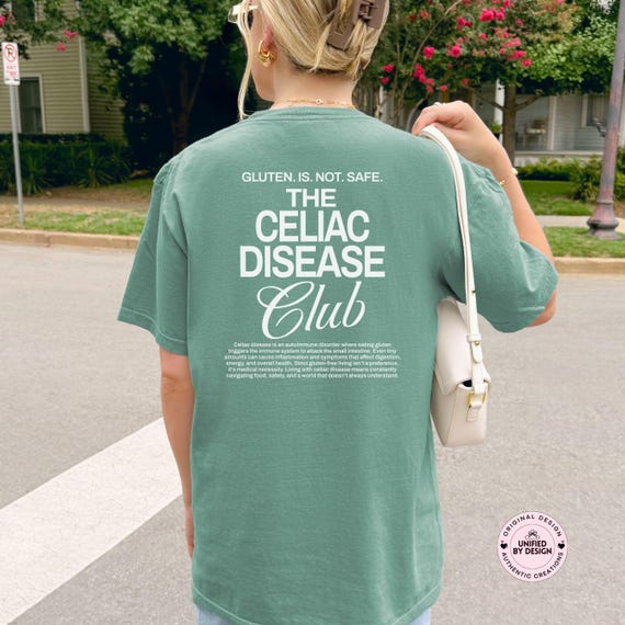 Celiac Disease Club Tshirt | Celiac Awareness Shirt | Gift For People With Celiac | Gluten Free Shirts