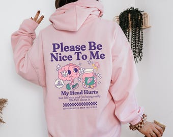 Chiari Malformation Survivor Hoodie Chiari Purple Awareness Hooded