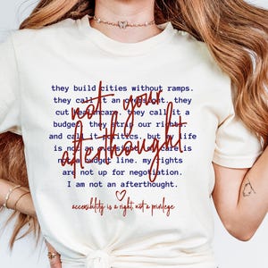 Disability Rights Shirt Accessibility Matters Tshirt Hidden Disability Pride Clothing ADA Activism Merch Equal Rights Disabled End Ableism