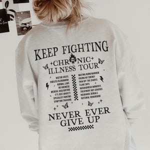 Chronic Illness Tour Sweatshirt Band Merch Style Invisible Illness Awareness Sweater Gift For POTS Syndrome Ehlers Danlos Autoimmune Disease