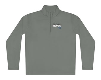 Tampa Bay Bats Baseball Unisex Quarter-Zip Pullover(logo on back)