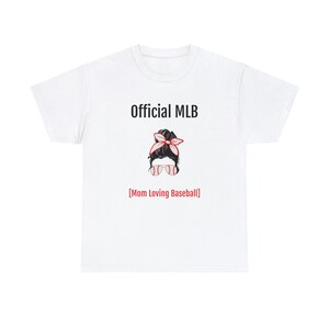 Official MLB Mom Unisex Heavy Cotton Tee (design on both sides)