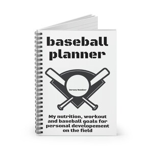 Baseball Workout und Fitness Planer - Spirale, Lineal