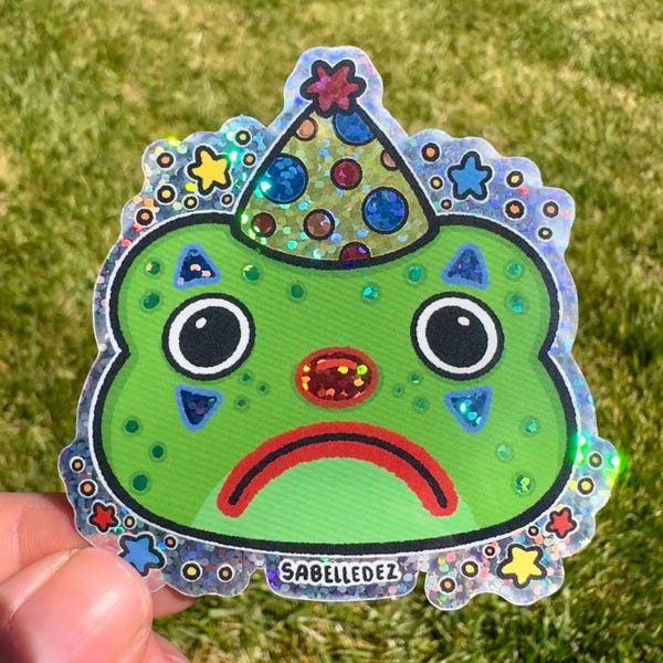 Frog the Fool | Clown | Weatherproof Sticker