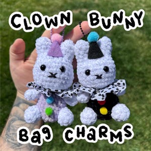 Clown Bunny Keychain | Handmade