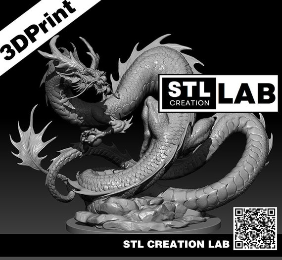 Oriental Dragon STL File - 3D File 3D Printer TheOriental Dragon STL files