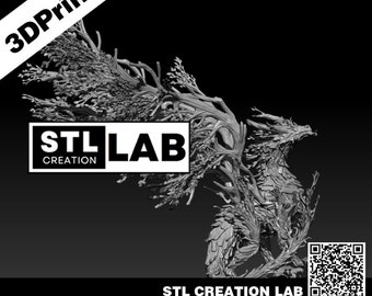 The Forest Dragon STL File - 3D File 3D Printer The Forest Dragon STL files