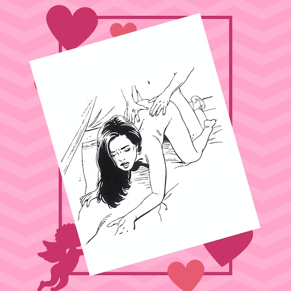 Adult Erotic Coloring Page