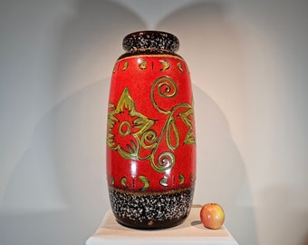 West German Fat Lava XXL Floor Vase Scheurich Lora 517-50 West German Fat Lava XXL Floor Vase Scheurich Lora 517-50