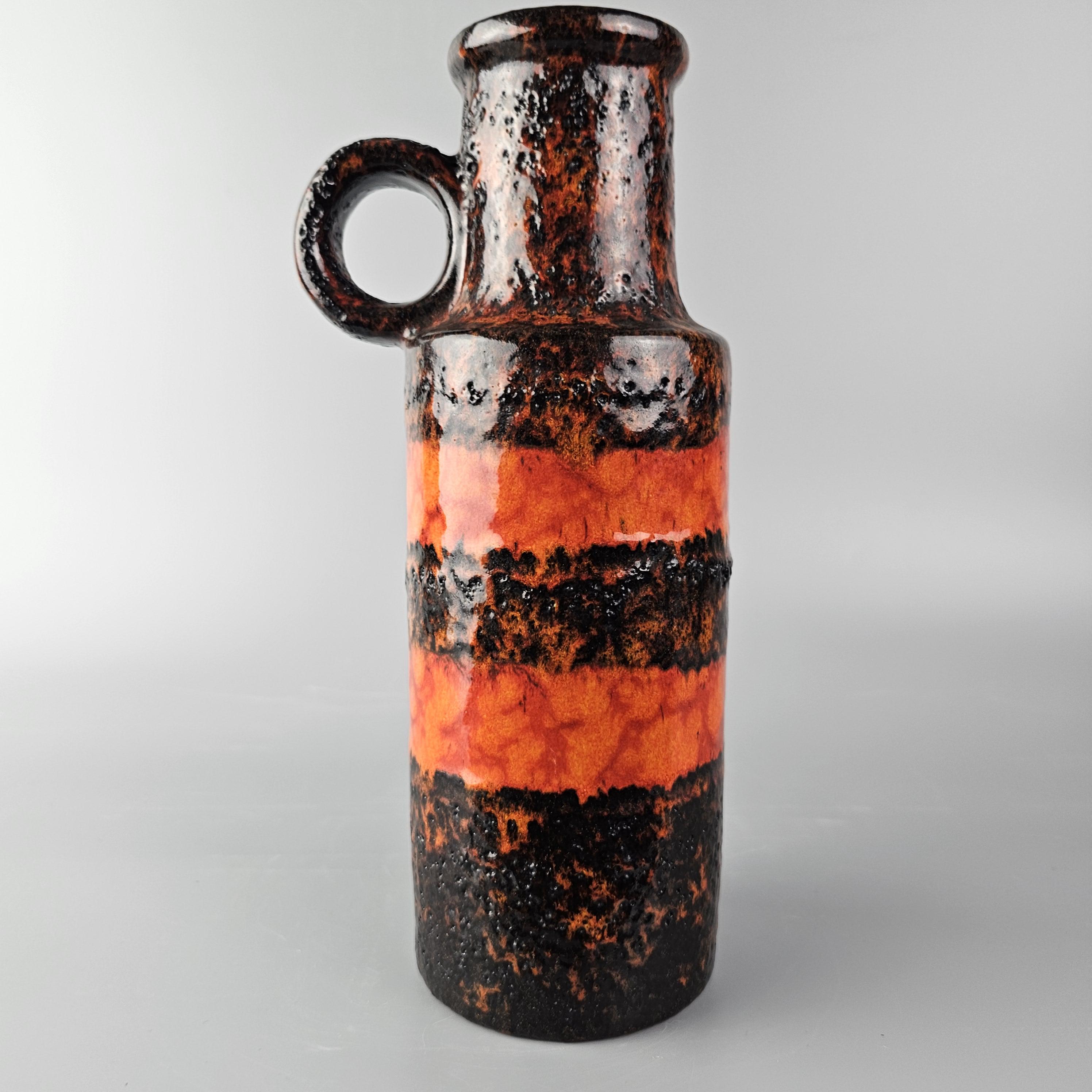 Vintage West German Fat Lava Vase Made by Scheurich. Shape Number