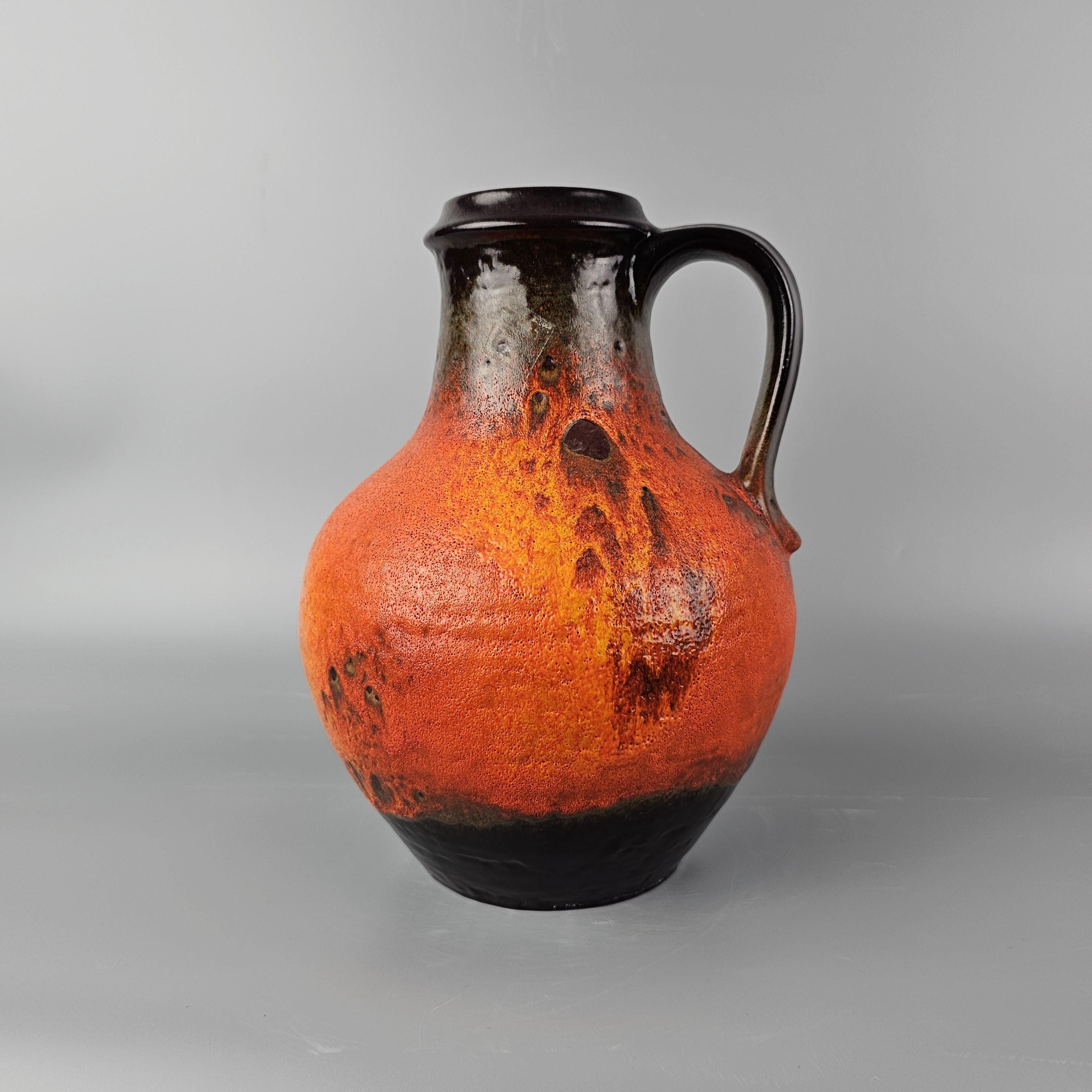 Vintage West German Fat Lava Vase Made by Carstens Tonnieshof