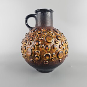 Vintage West German Fat Lava Vase Made by Jasba. Model Number N900