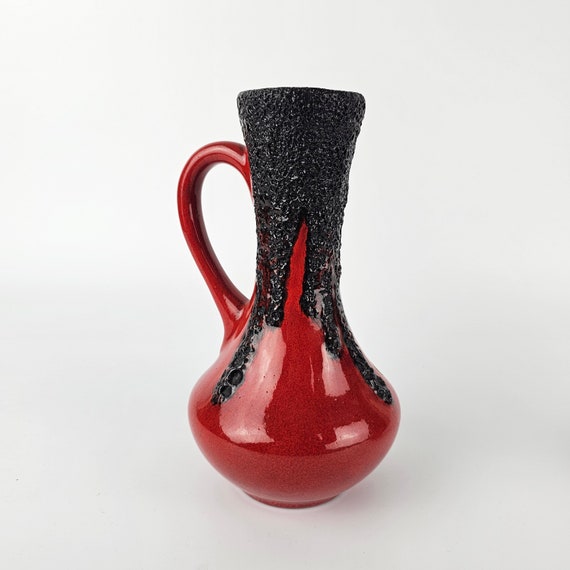 A West German Fat Lava Vase by Roth Keramik. the Vase is Numbered