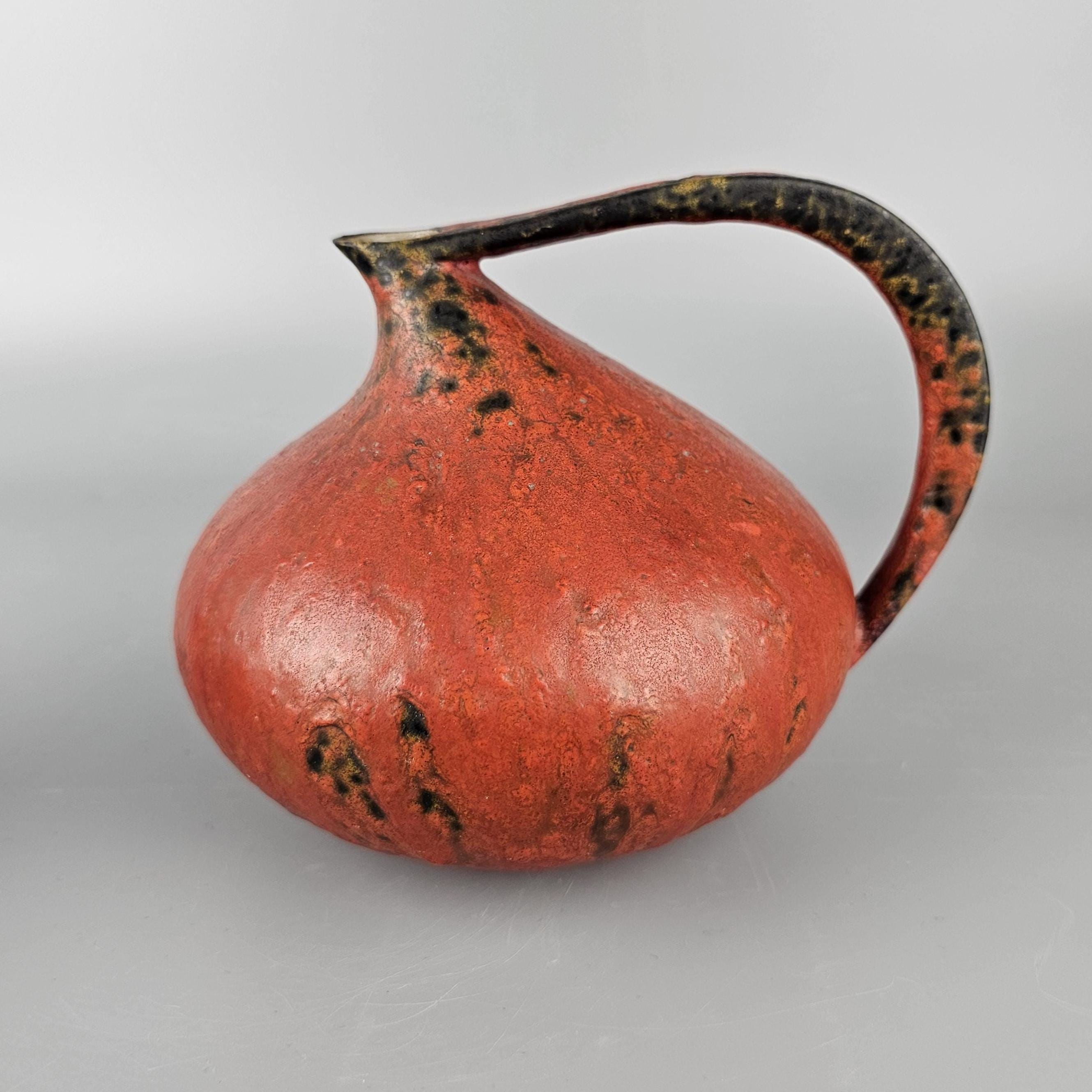 ドイツ ルシャ Ruscha 陶器 花瓶 ヴィンテージ 約51x30 美しい釉薬 ドイツ ルシャ Ruscha 陶器 花瓶 ヴィンテージ 約51x30 美しい