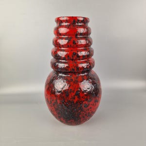 Vintage West German Fat Lava Vase. Scheurich, Form Number 269-40