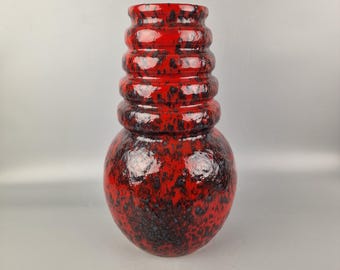 ファット ラバ花瓶「ウィーン」、Scheurich 作、デザイン A. Seide