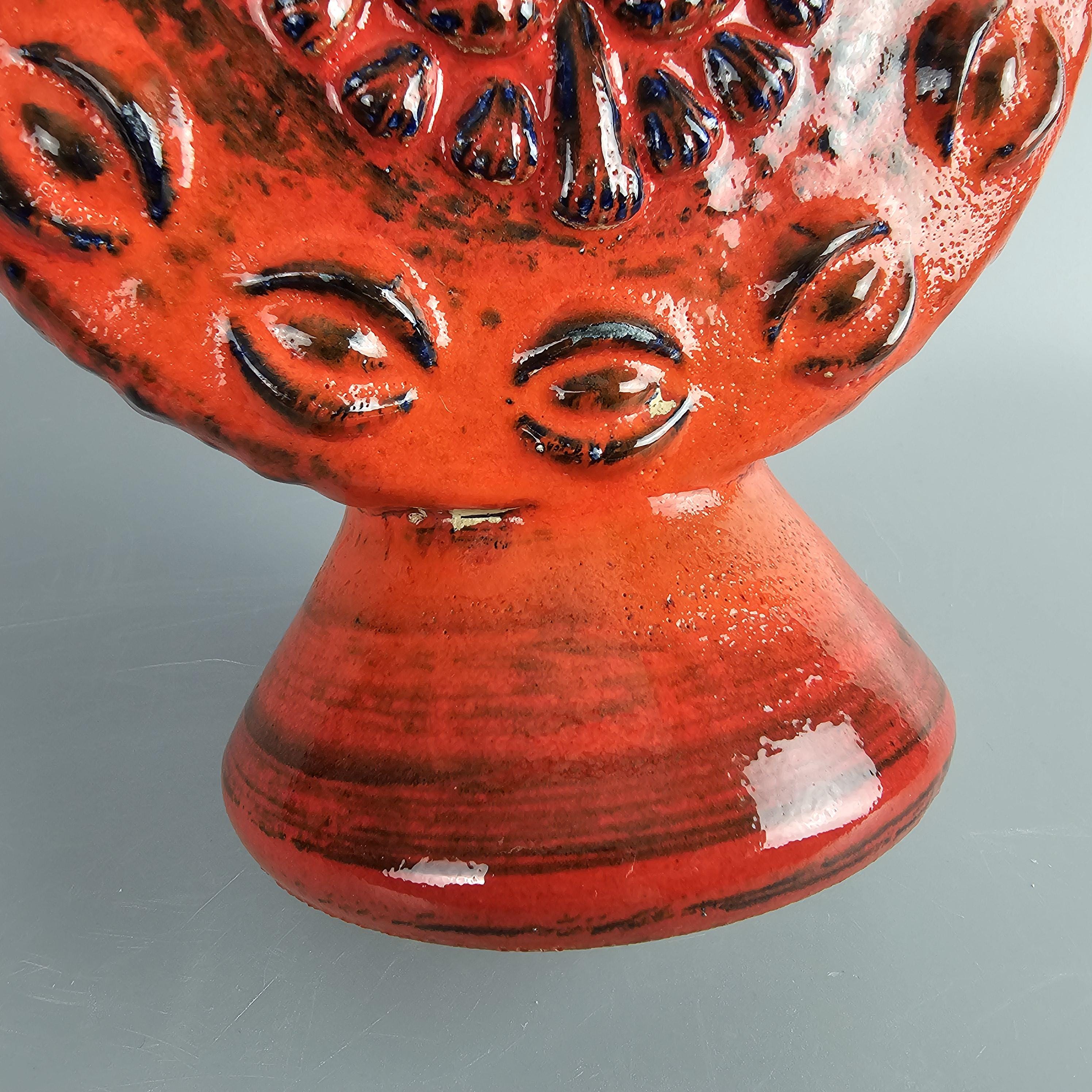 ヴィンテージ西ドイツのDumler & Breiden製ファットラバ花瓶。フォーム