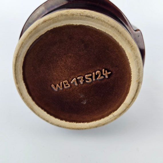 A West German Fat Lava Vase by Walter Becht. the Vase is Numbered