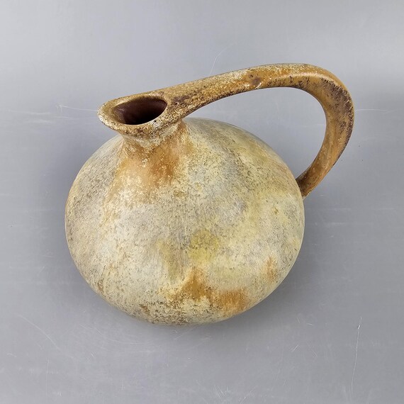 Vintage West German Fat Lava Vase Made by Ruscha. Shape Number 313