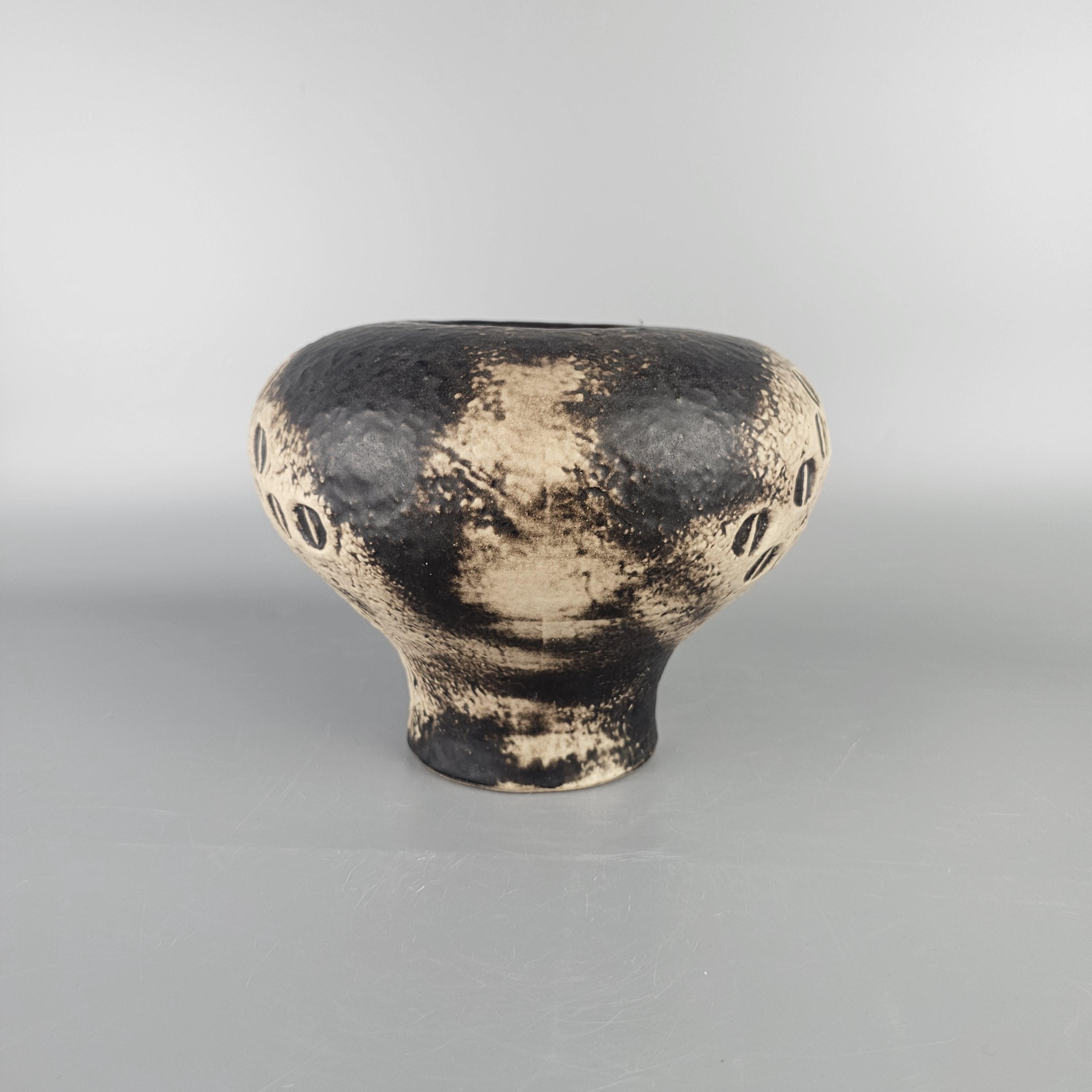 ビンテージの西ドイツの Fat Lava 花瓶。 Carstens Tonnieshof