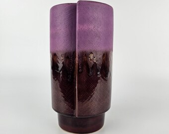 A West German Fat Lava Vase by Walter Becht. the Vase is Numbered