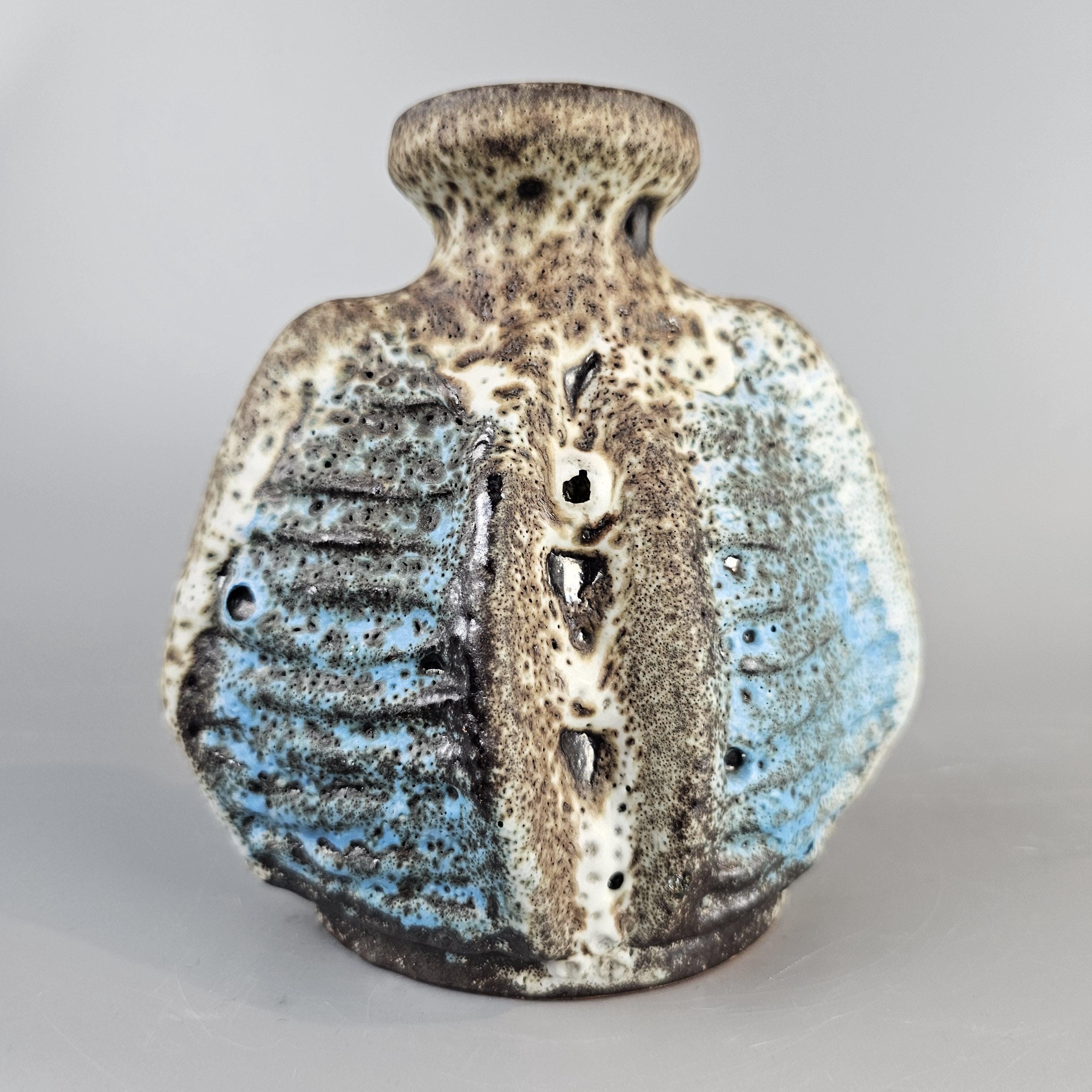 Rare Vintage West German Fat Lava Vase Made by Carstens Tonnieshof