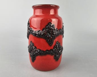Vintage West German Fat Lava Vase Made by Scheurich. Shape Number