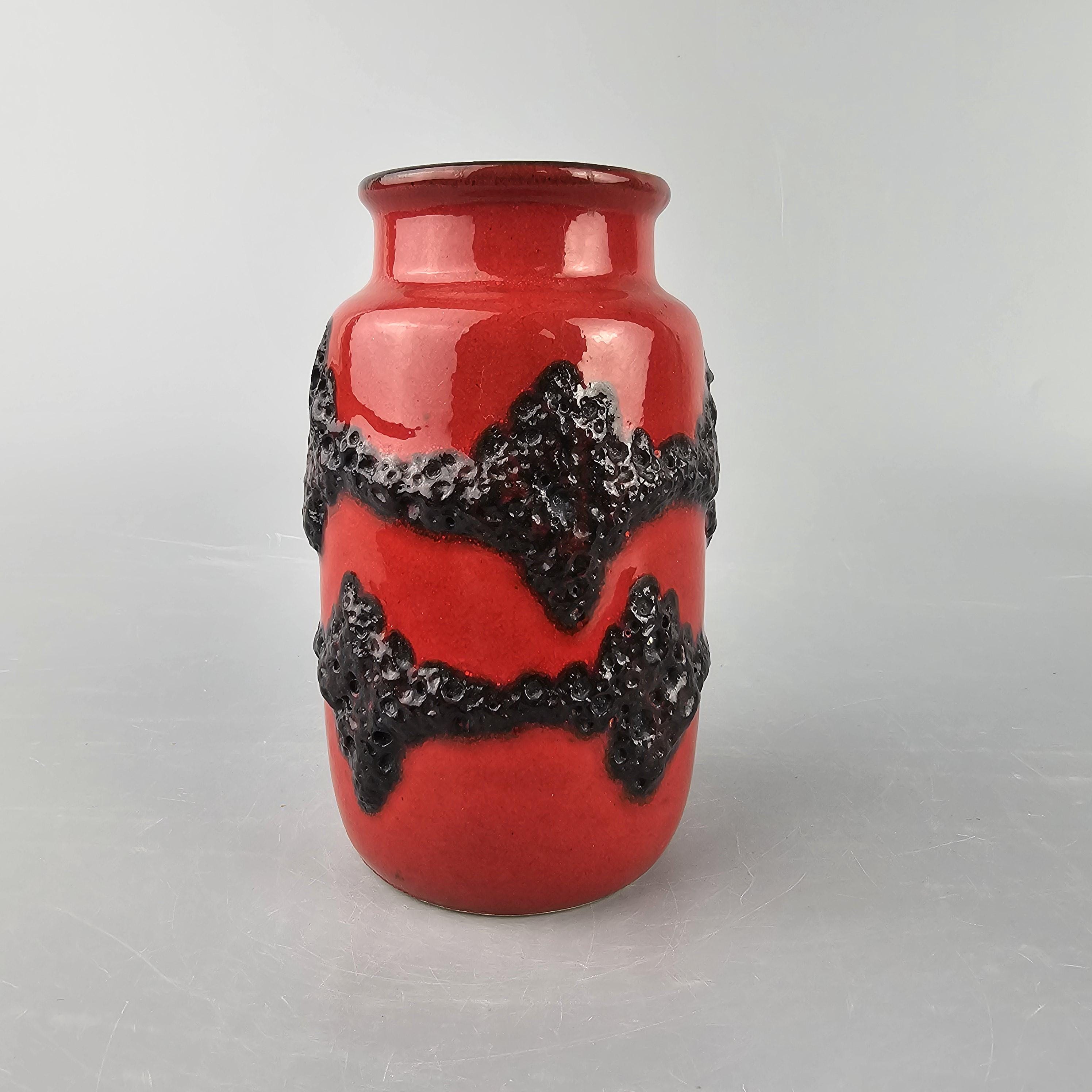 Vintage West German Fat Lava Vase Made by Scheurich. Shape Number