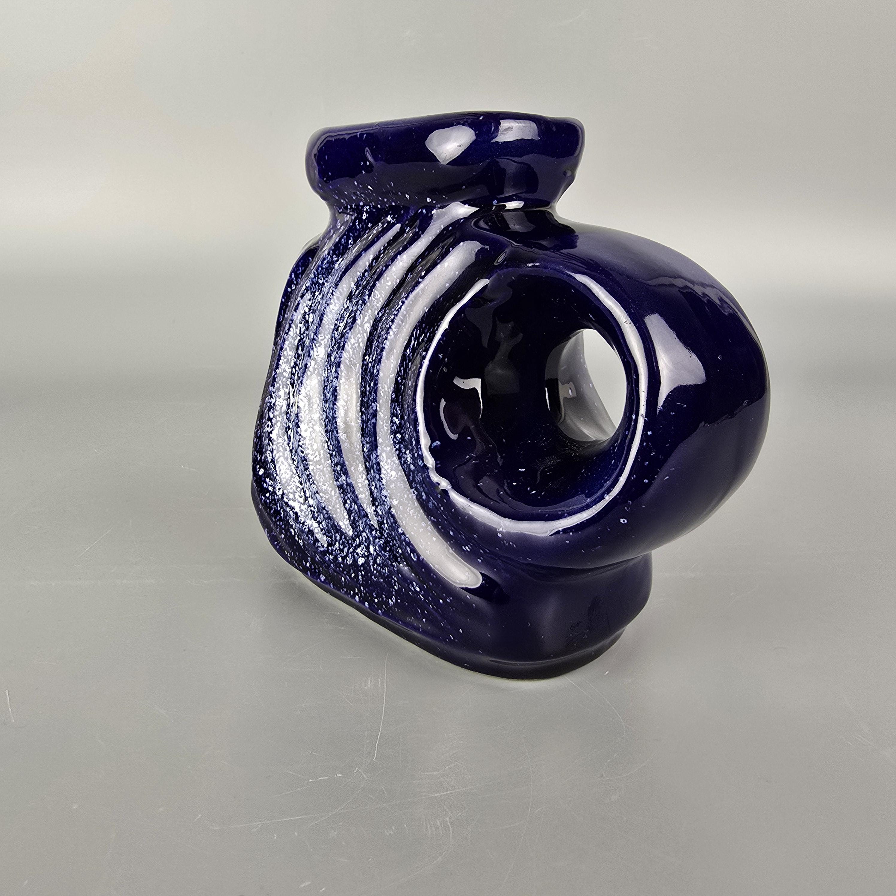 Vintage West German Fat Lava Vase. Walter Becht, Model Number 155
