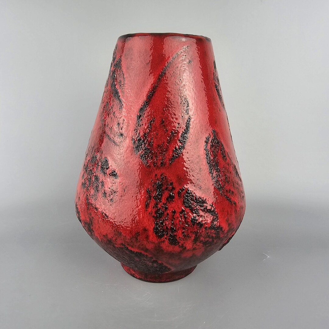 Graflich Ortenburg Fat Lava Fatlava 西ドイツ Vintage West German Fat Lava Vase. Gräflich Ortenburg, Form Number