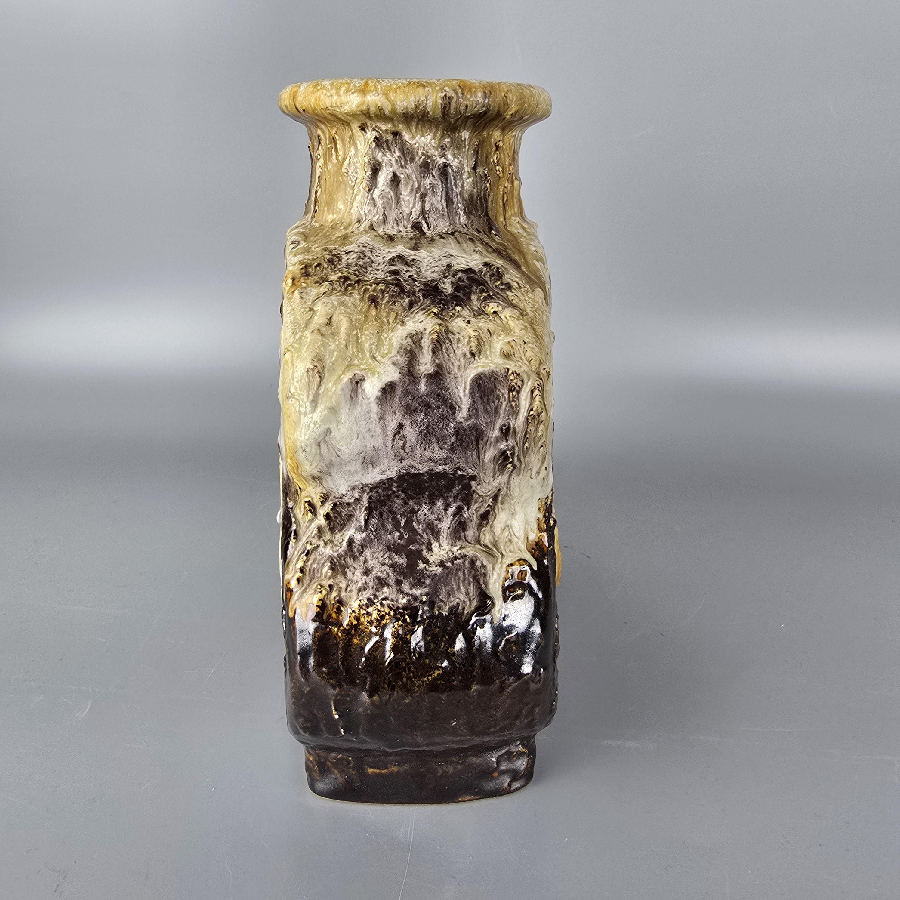 Vintage West German Fat Lava Vase. Walter Becht, Form Number U4/24