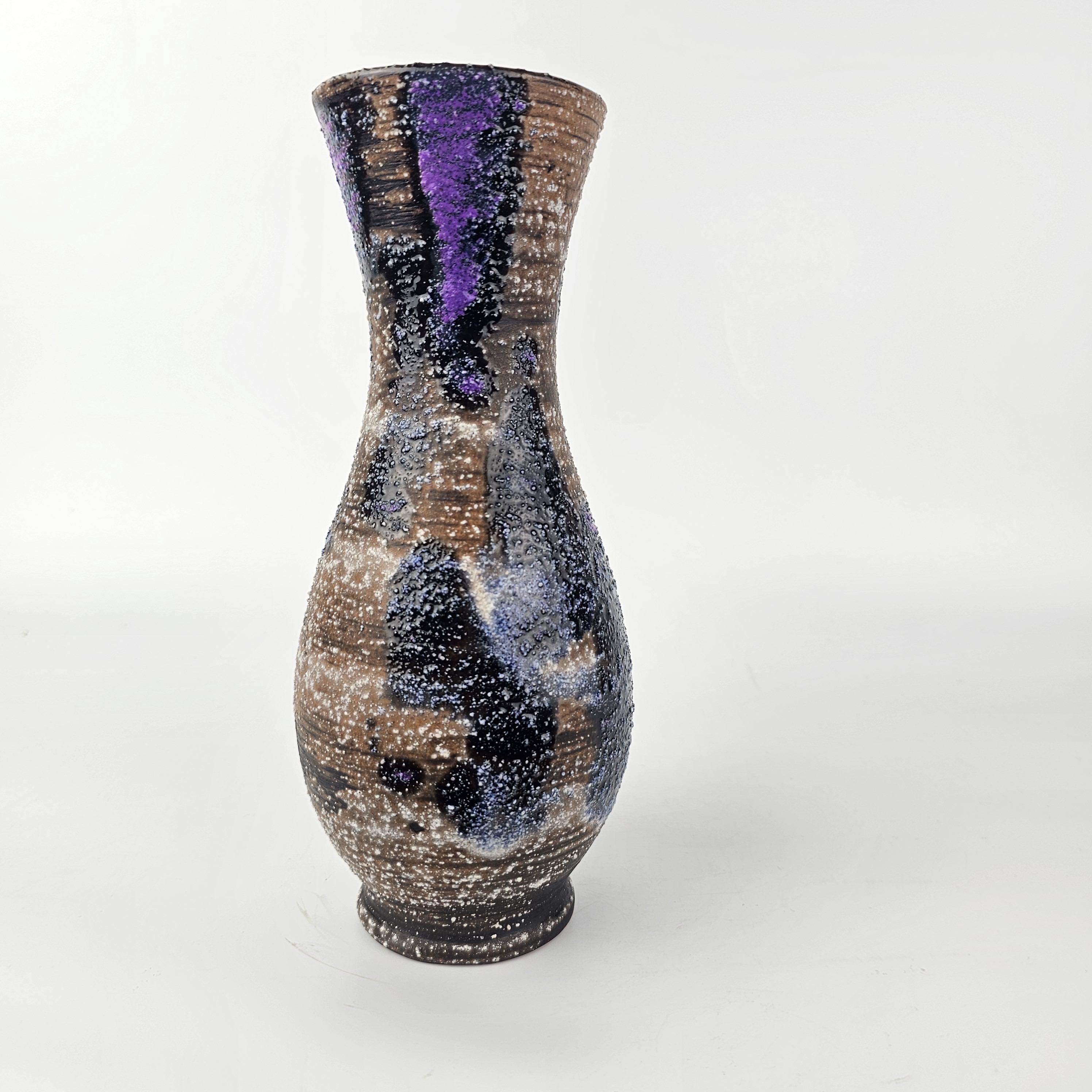 Vintage West German Fat Lava Vase Made by Carstens Tonnieshof