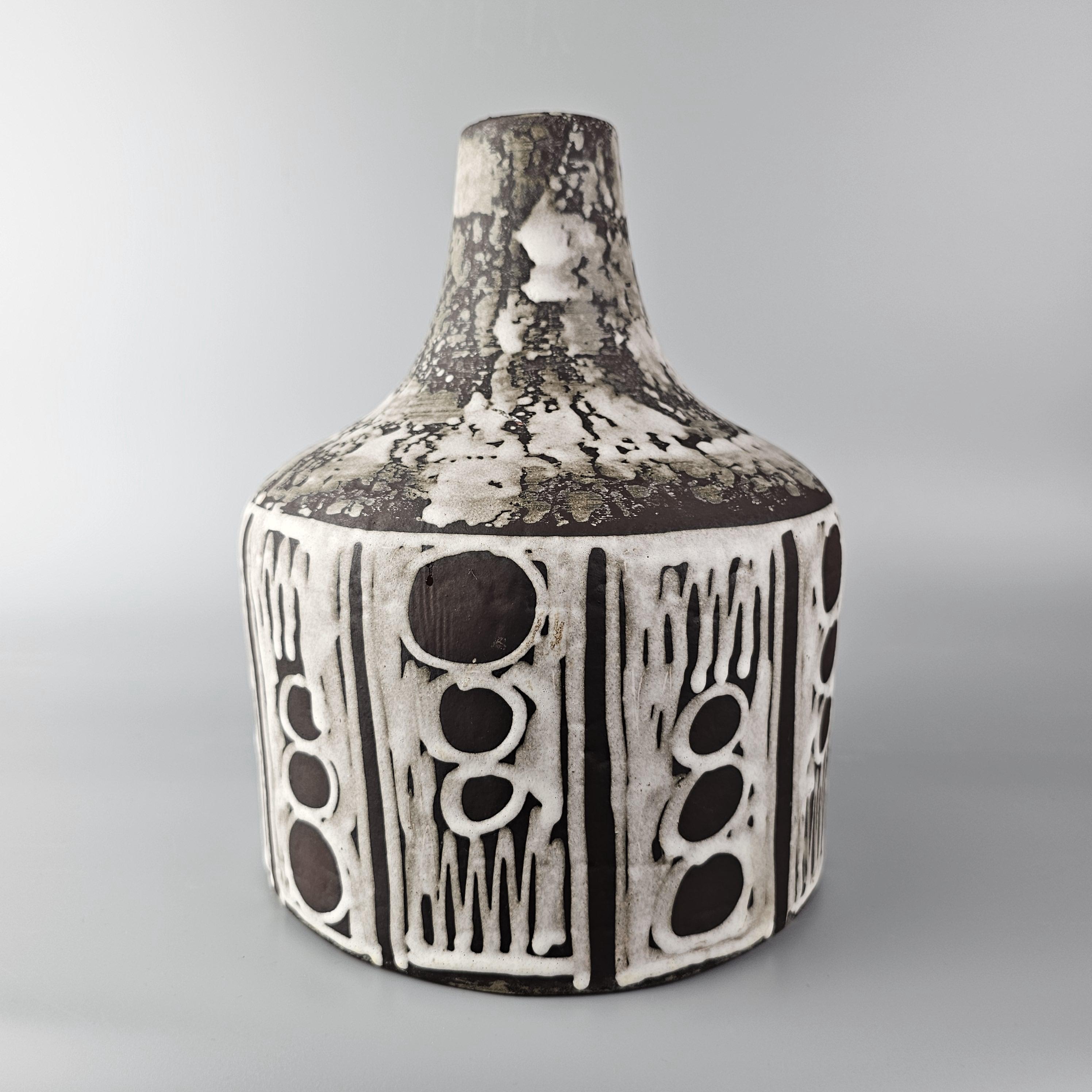 Carstens Tönnieshof 1970s fatlava XXXL Large Brutalist Fat Lava Ceramic Vase by Carstens Tönnieshof