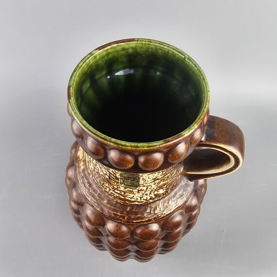 Bay Keramik社製のヴィンテージ西ドイツ製ファットラバ花瓶。型番65 30