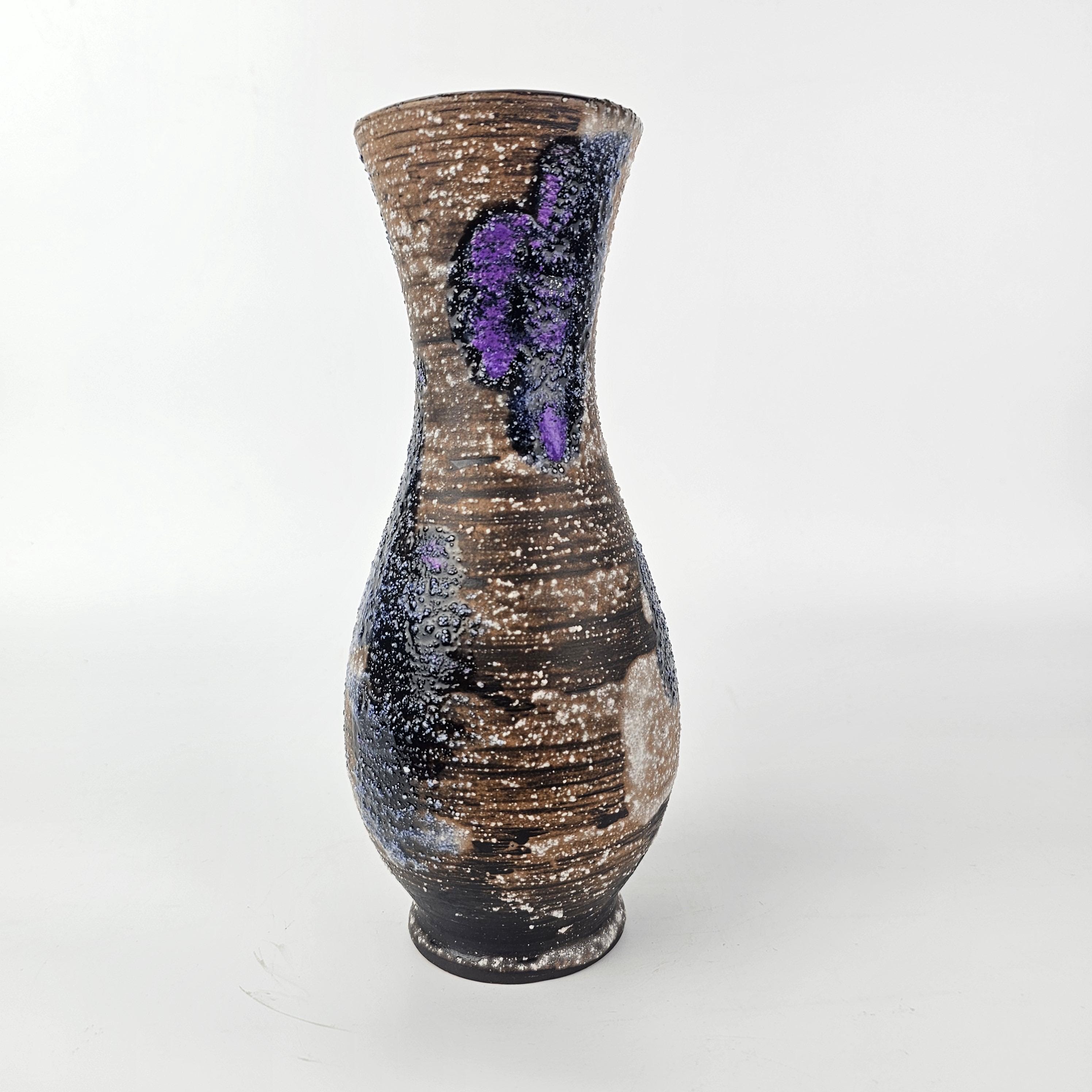 Vintage West German Fat Lava Vase Made by Carstens Tonnieshof