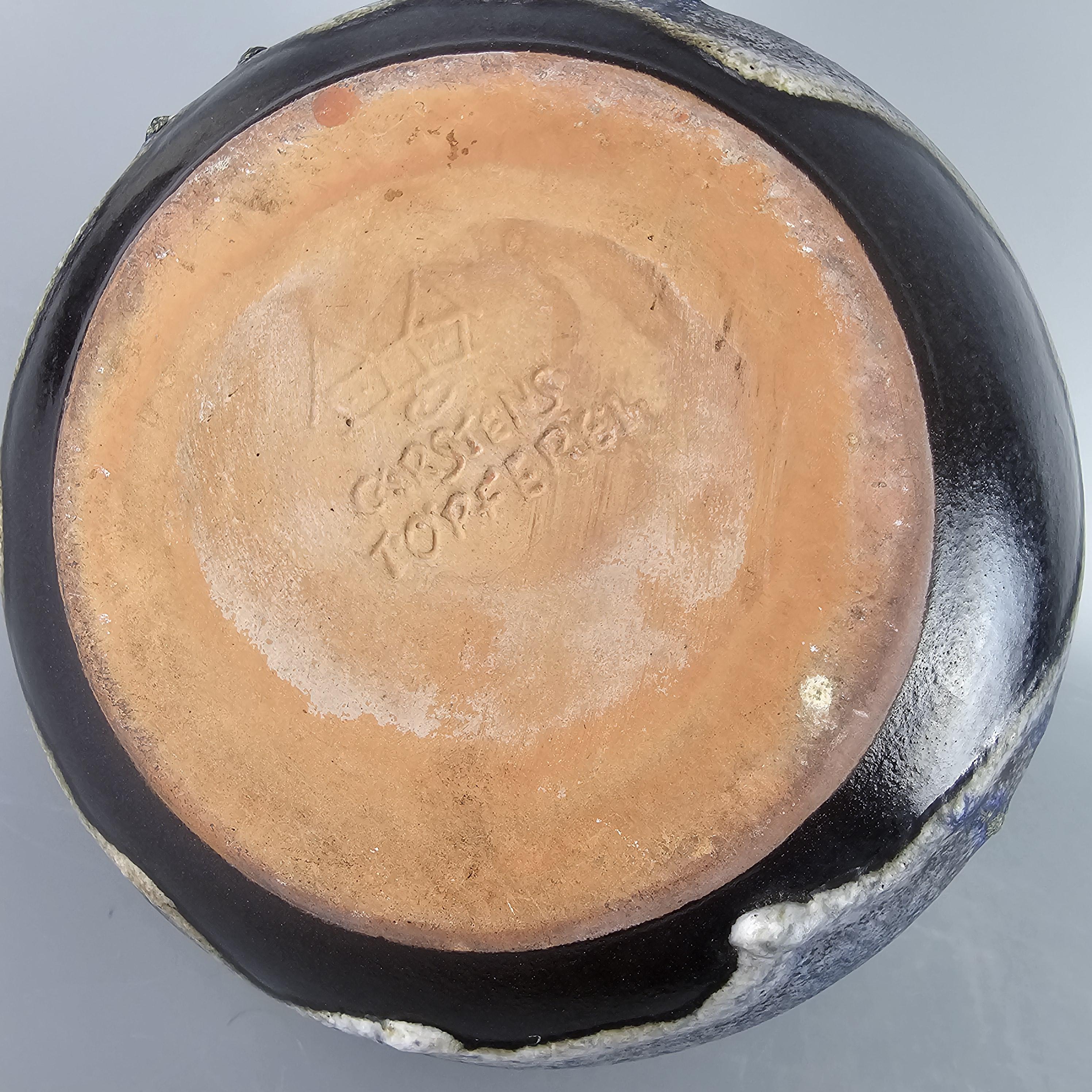 Carstens Tonnieshof 社製の西ドイツのビンテージ Fat Lava 花瓶。色