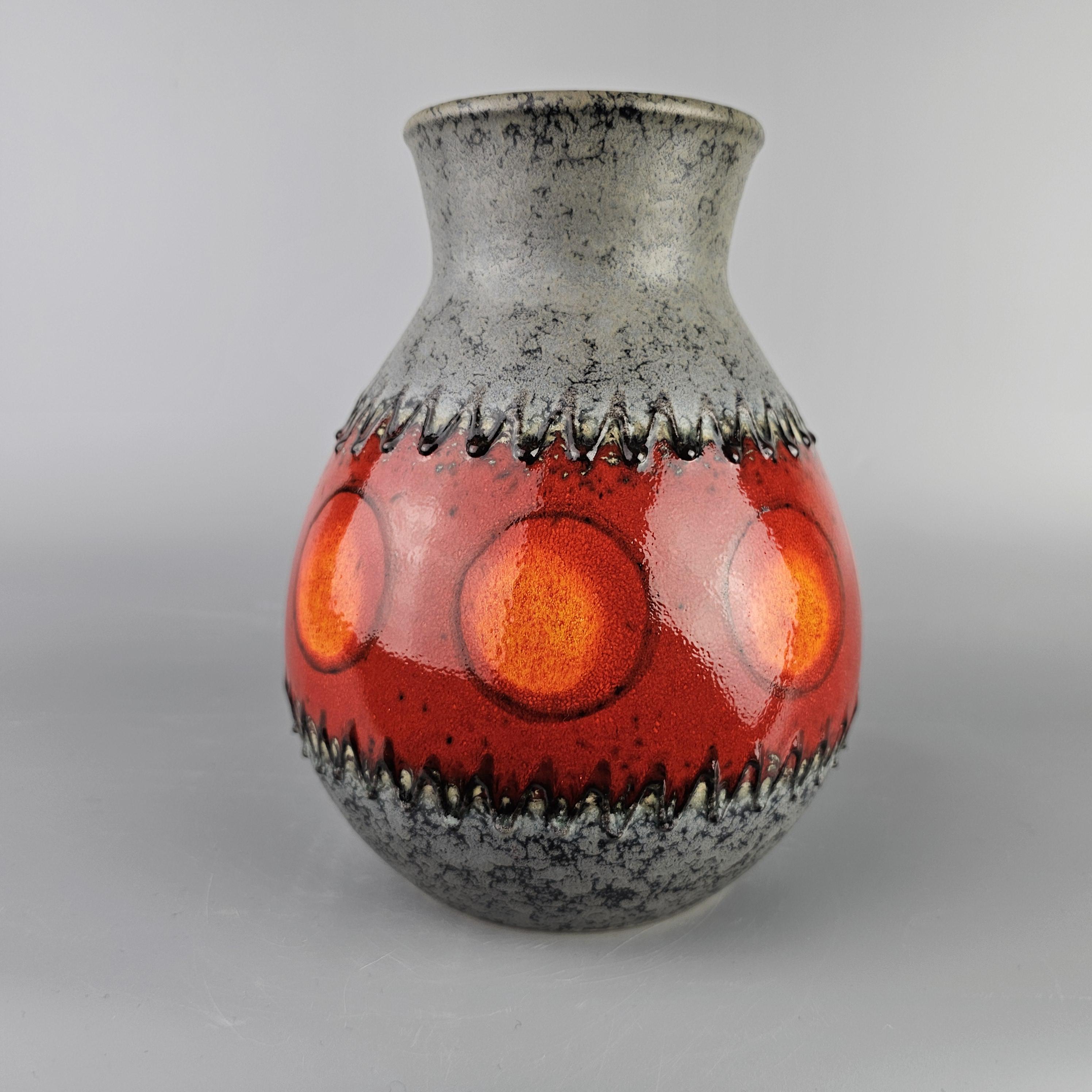 Vintage West German Fat Lava Vase Made by Dumler & Breiden. Shape