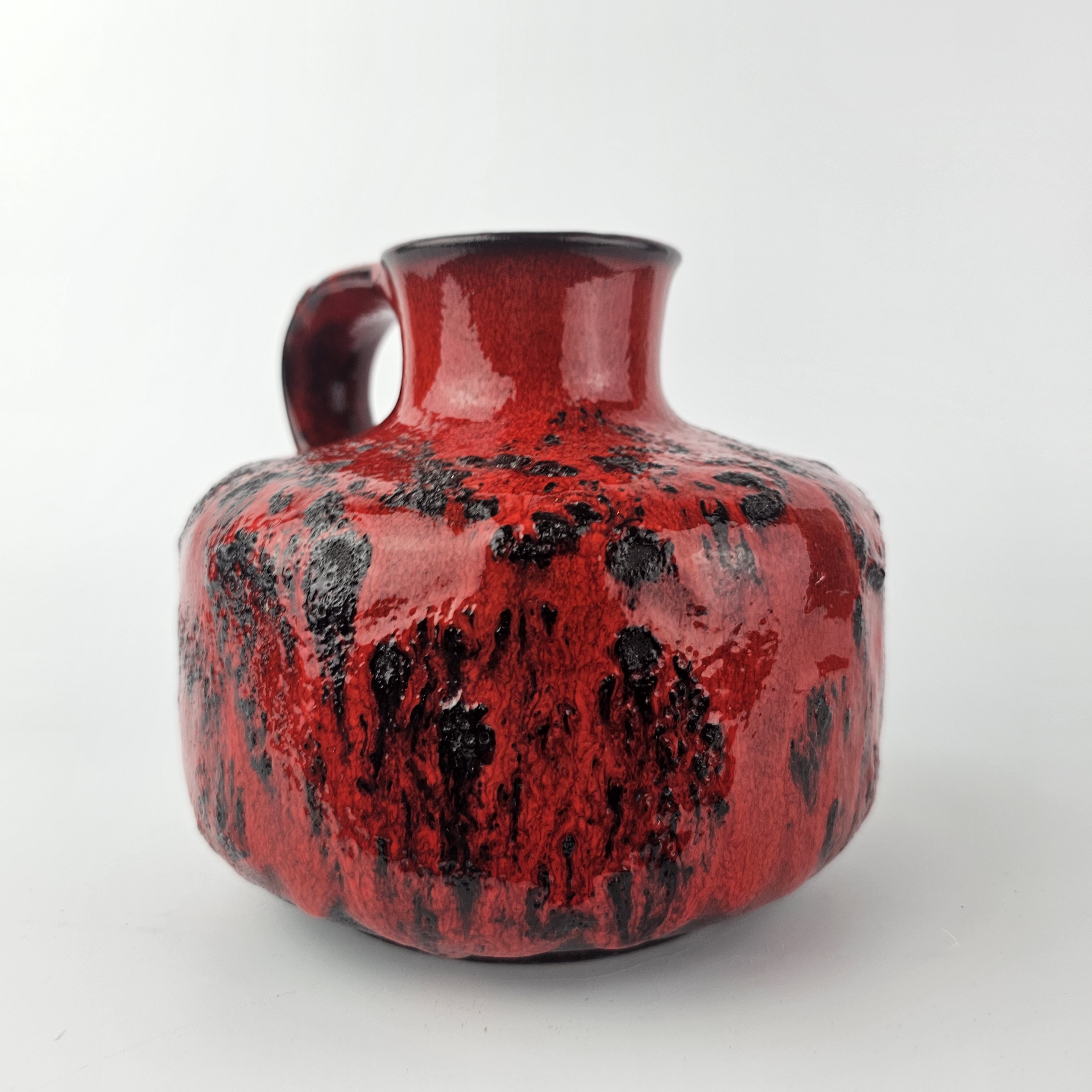 Vintage West German Fat Lava Vase Made by Gräflich Ortenburg. Form