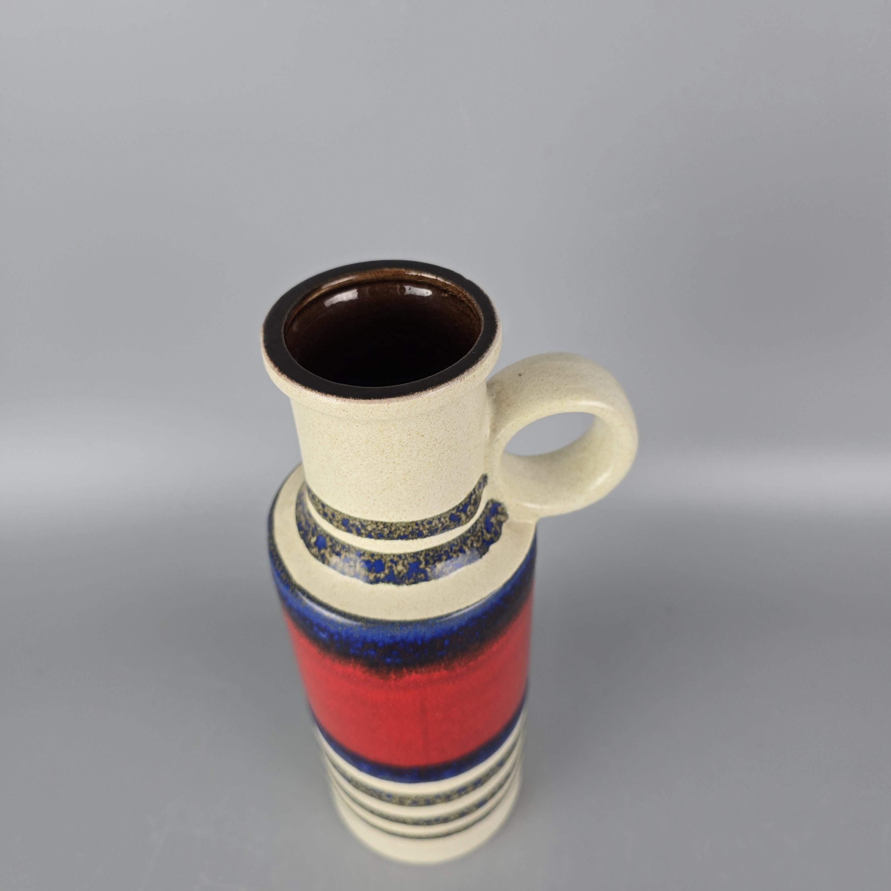 Vintage West German Fat Lava Vase. Scheurich, Model Number 401-28