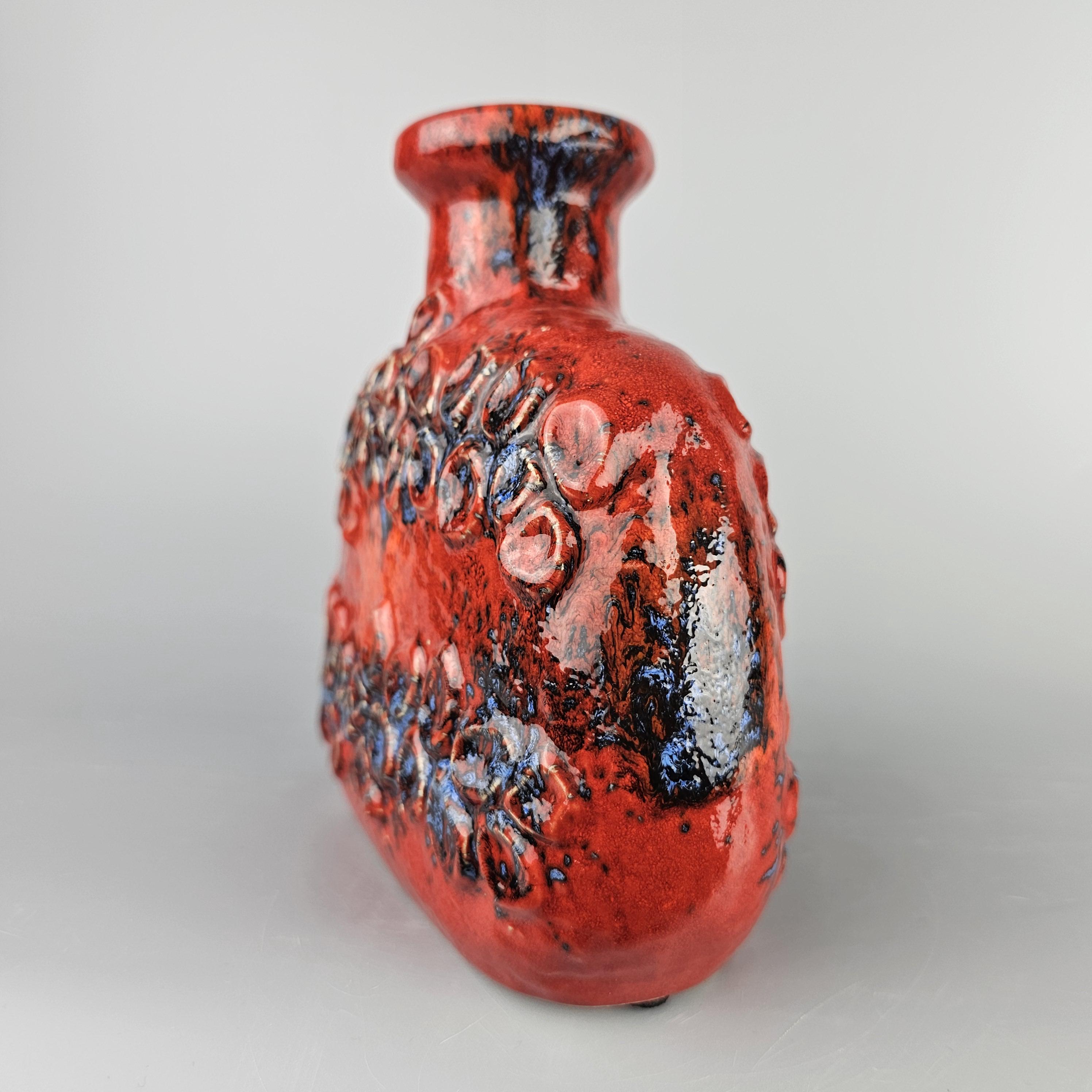 Vintage West German Fat Lava Vase Made by Dumler & Breiden. Style