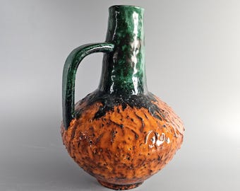 Vintage West German Fat Lava Vase. Ruscha Keramik, Form Number 313