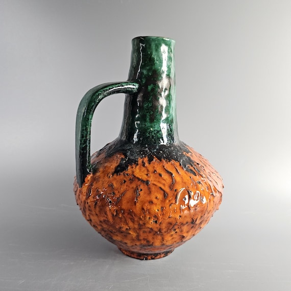 Vintage West German Fat Lava Vase Made by Carstens Tonnieshof
